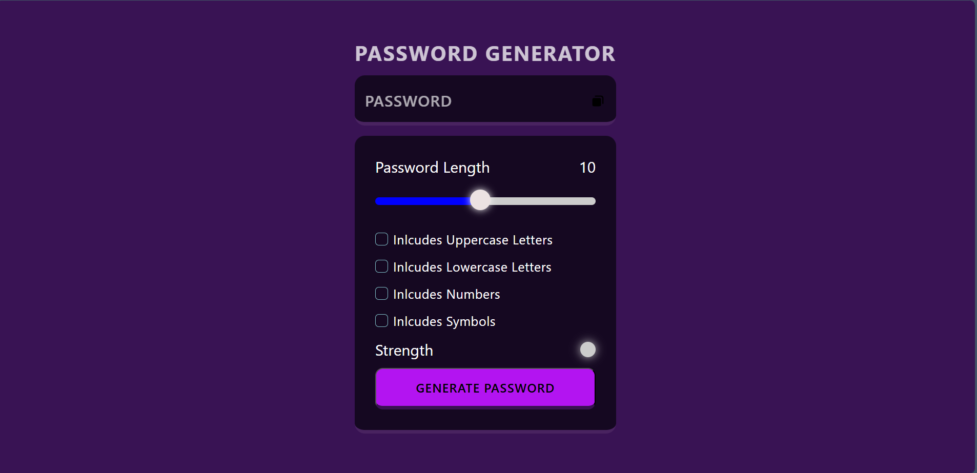 Password Generator